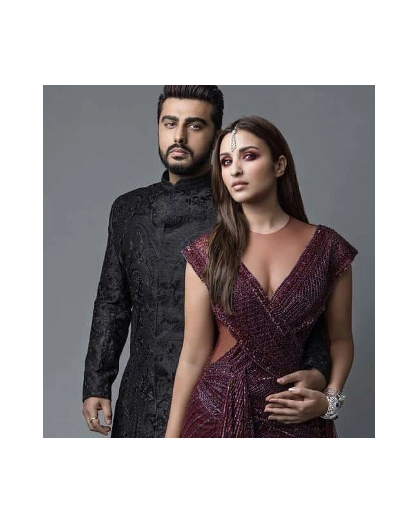 Arjun Kapoor Sherwani And Parineeti Chopra Gown