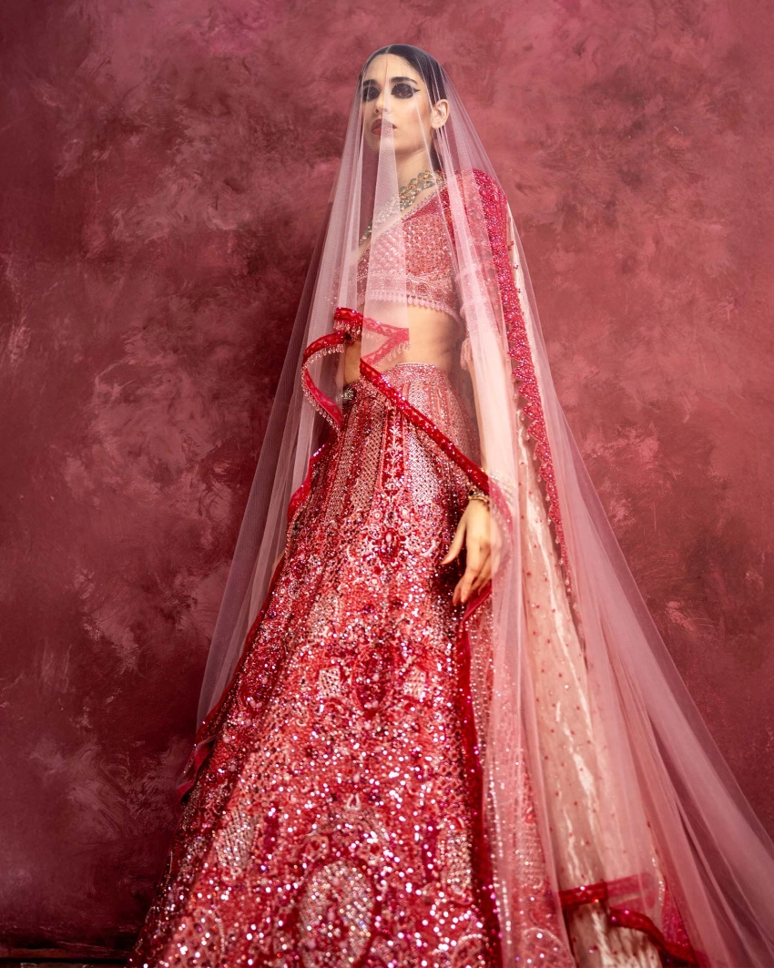 Fayette Rose Pink Lehenga Set With Intricate Embroidery