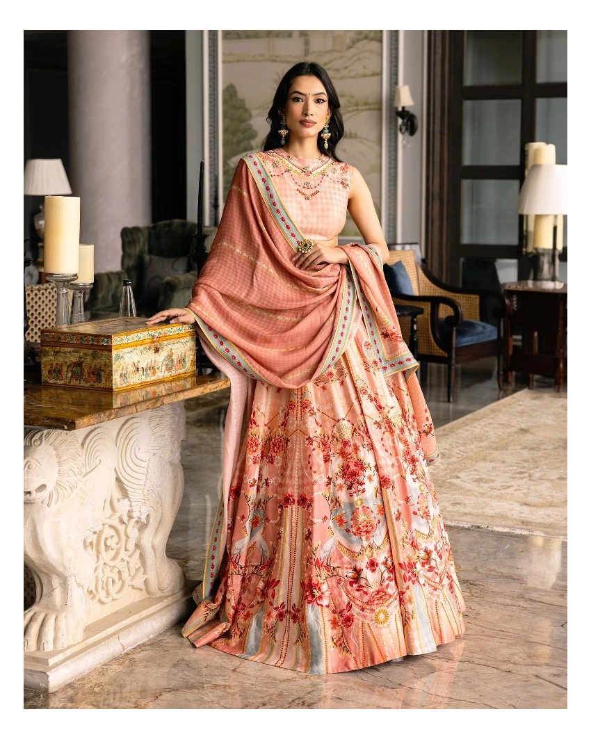 Delia Printed Lehenga Set