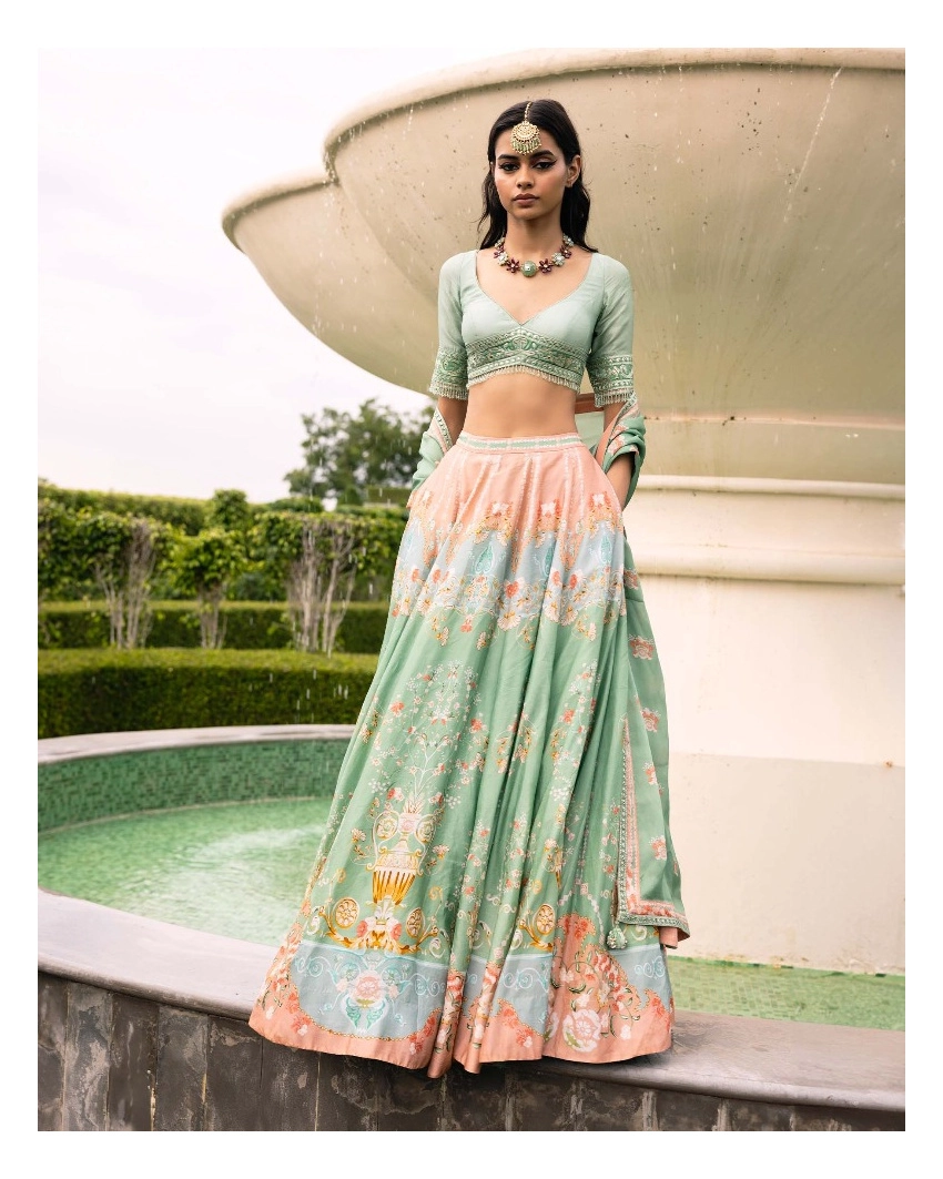 Pixi Printed Lehenga Set