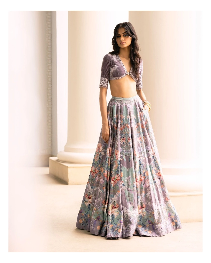 Nesoi Printed Lehenga Set
