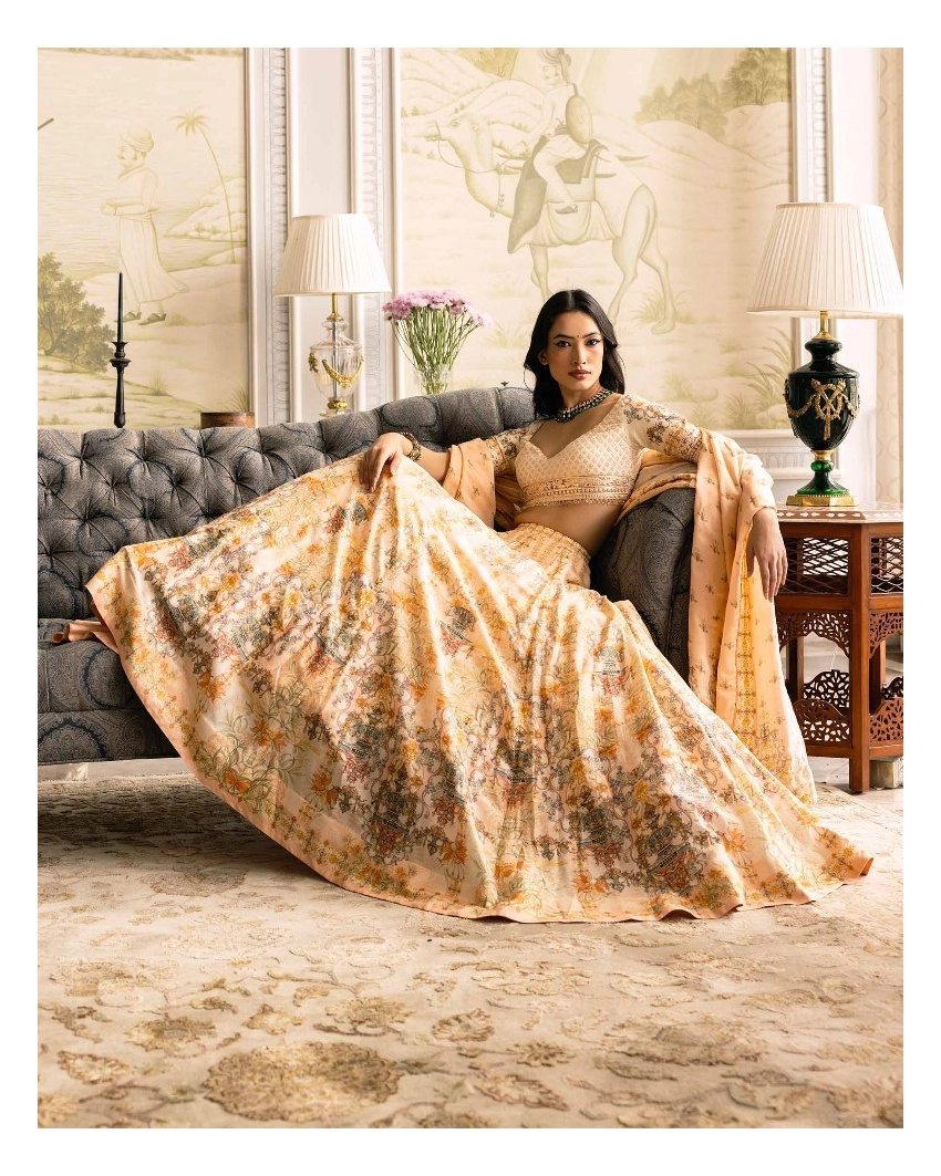 Iris Printed Lehenga Set