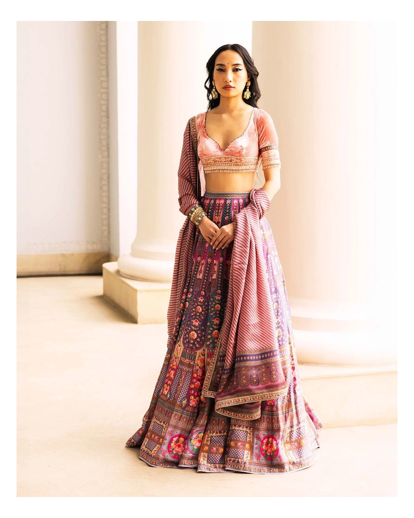 Theia Printed Lehenga Set