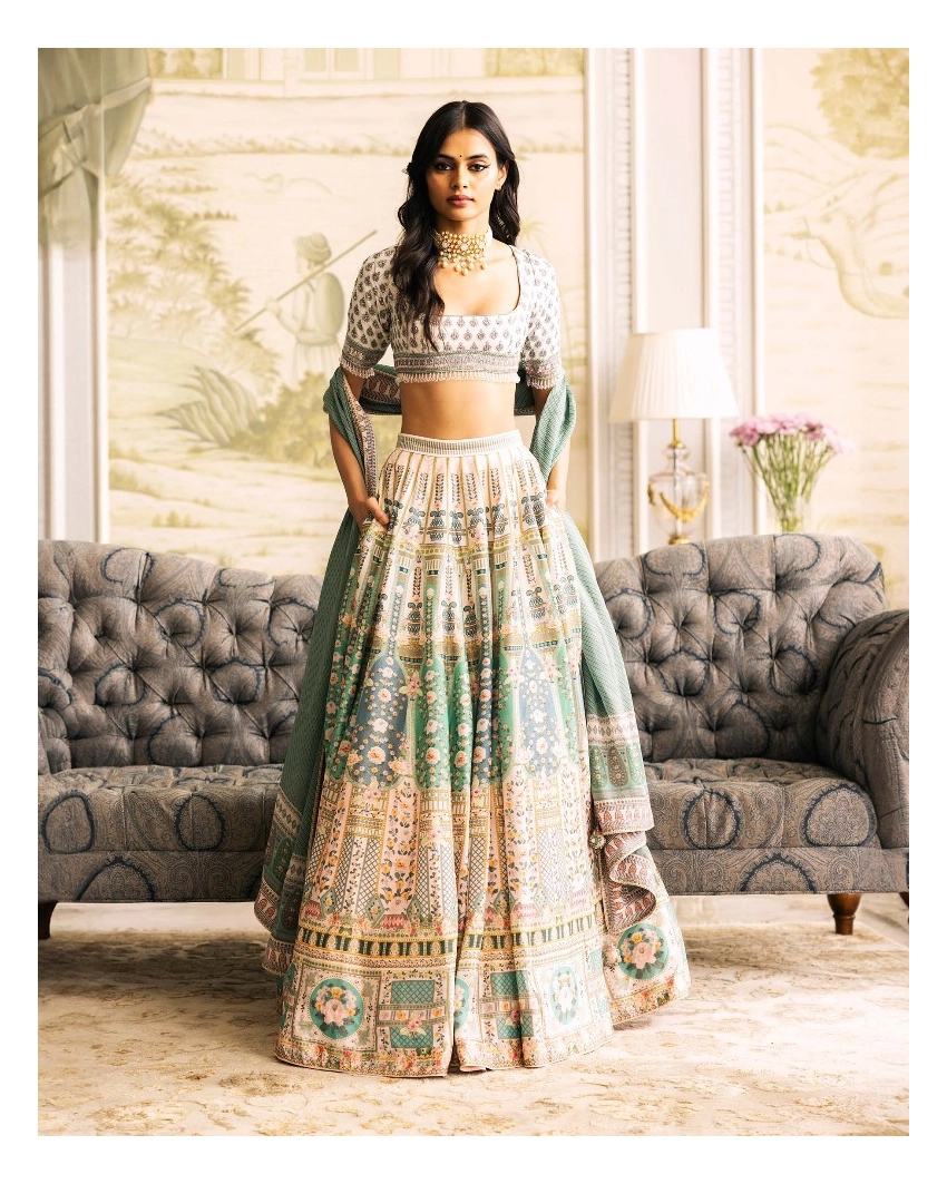 Athena Printed Lehenga Set