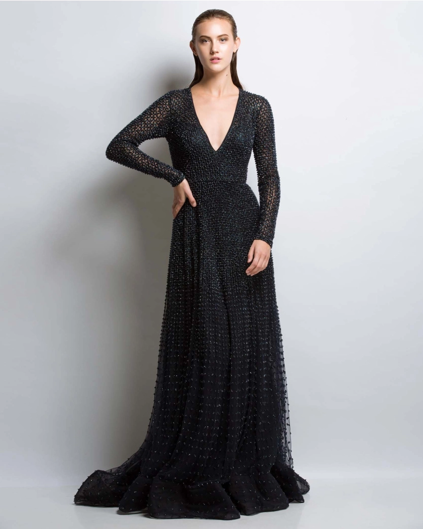Buy Norma Black Gown -  Falguni Shane Peacock 