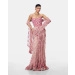 Blush Petal Corset Saree