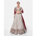 Burgundy Ivory Lehenga