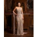 Fern Silver And Golden Fitted Gown