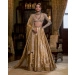 Eleanor Golden Banarasi Silk Lehenga Set With Animal Motifs
