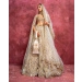 Victoire Light Beige-based, Golden Lehenga Set With Gold Embroidery