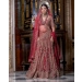 Corsica Fiery Red Lehenga Set With Intricate Golden Threadwork Details