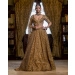 Basile Golden Lehenga Set With Sequins, Beads And Crystals