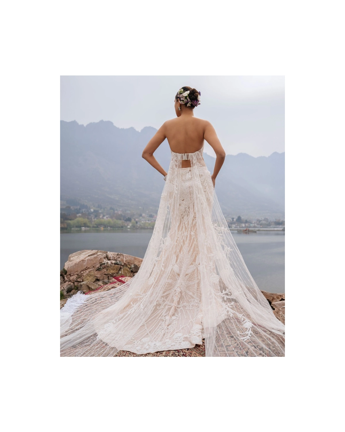 Cassandra Ivory Lehenga Set With Intricate Floral Motifs