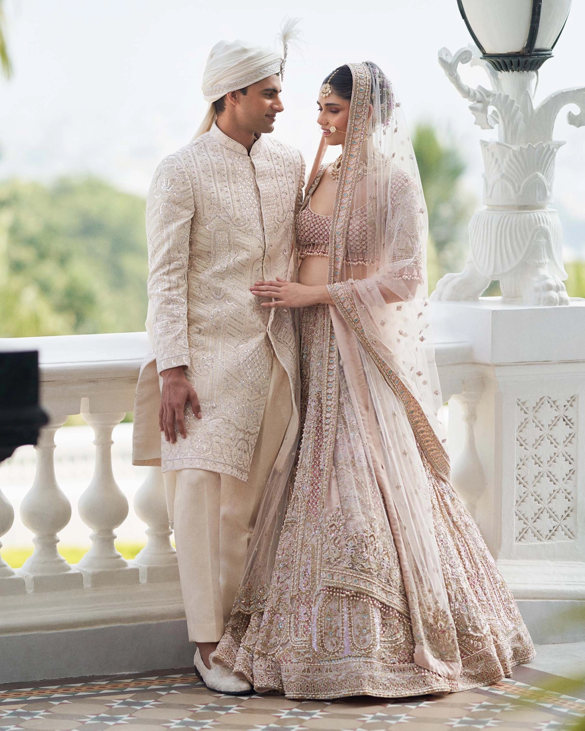 Agathe Dusty Rose Pink Lehenga Set Skirt Replete With Intricate Embroidery