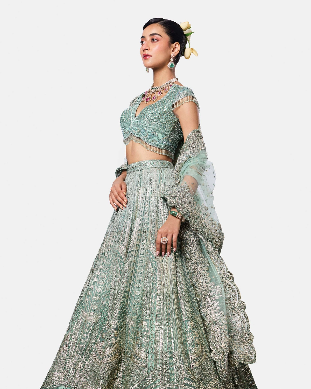 Aqua Mist Lehenga