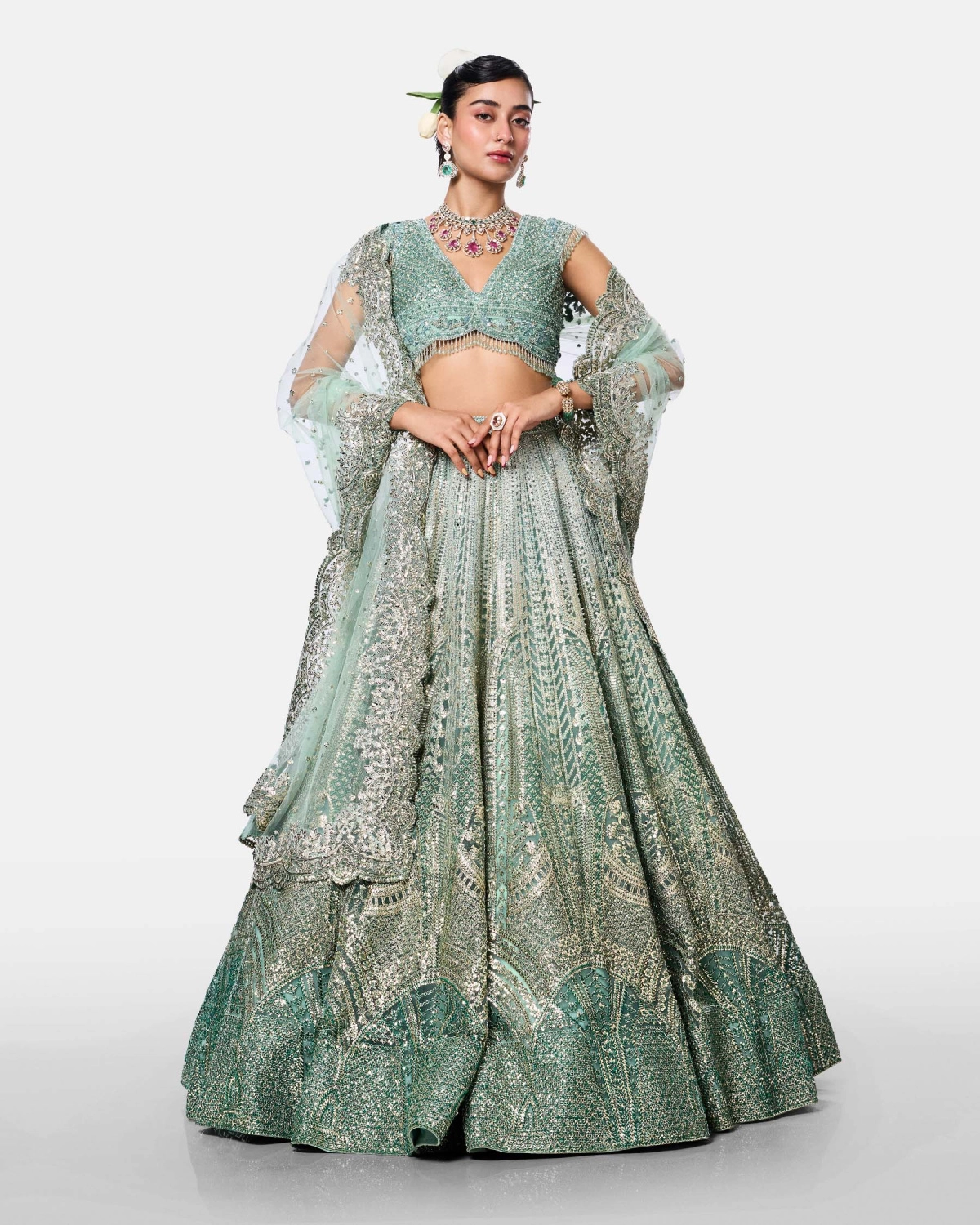 Aqua Mist Lehenga