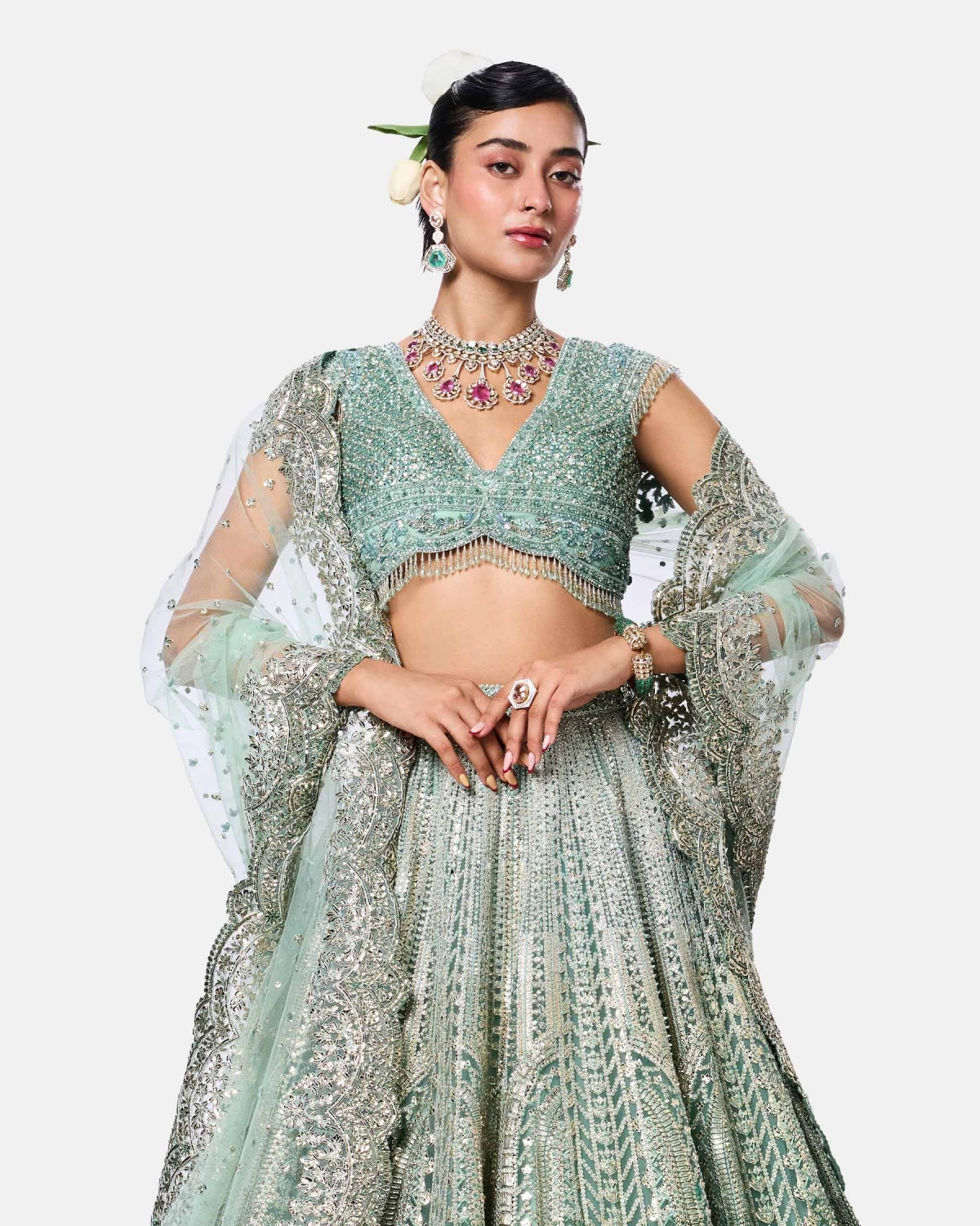 Aqua Mist Lehenga