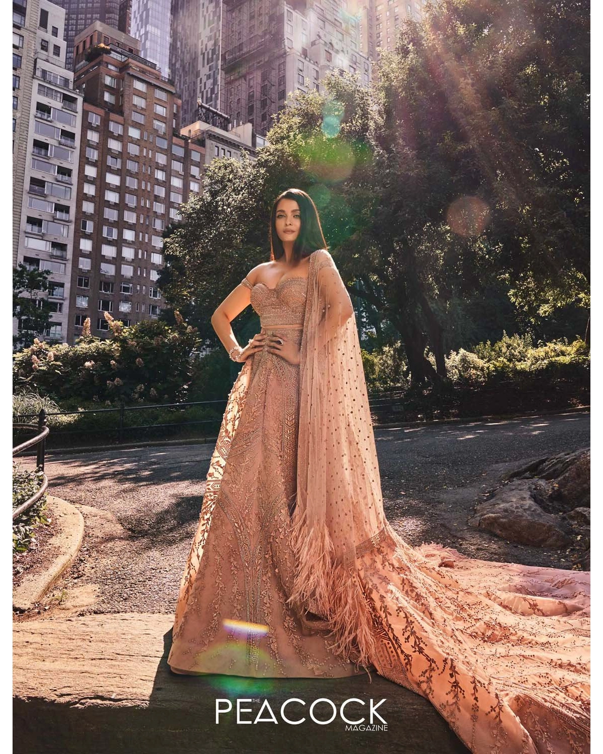 Aishwarya Rai Bachchan Pink Lehenga Set