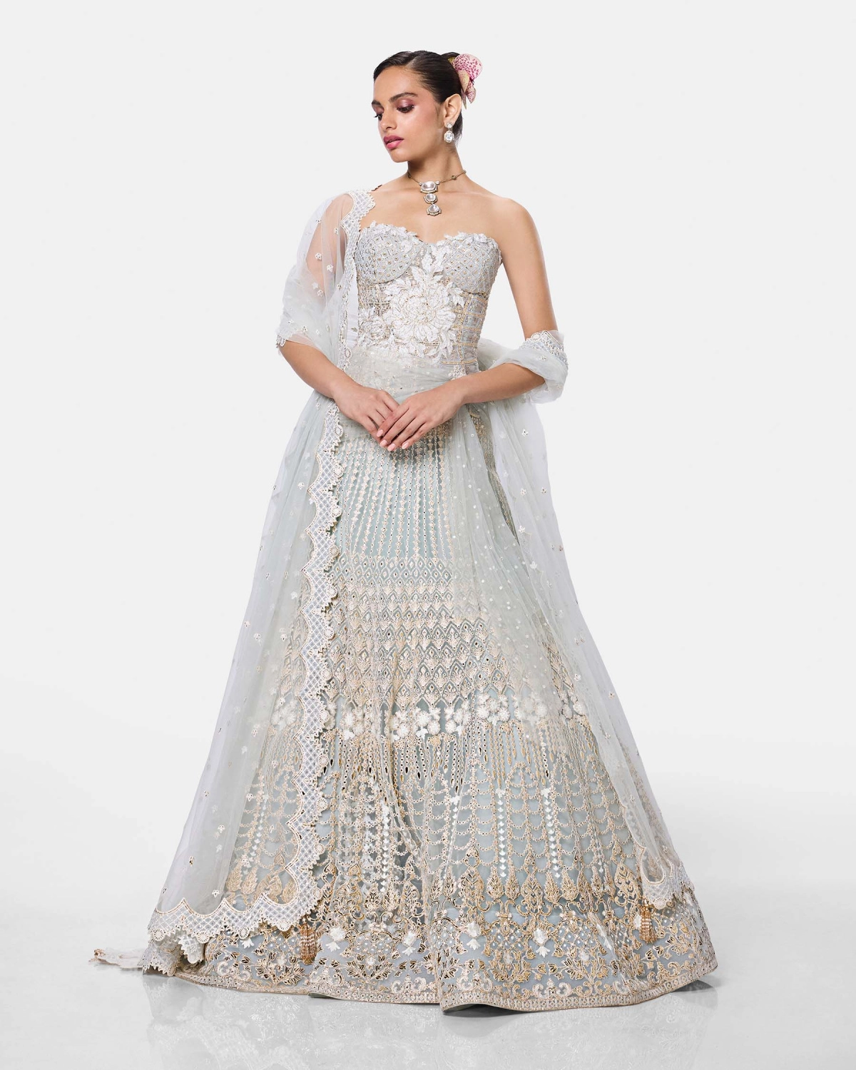 Astera Ivory Lehenga