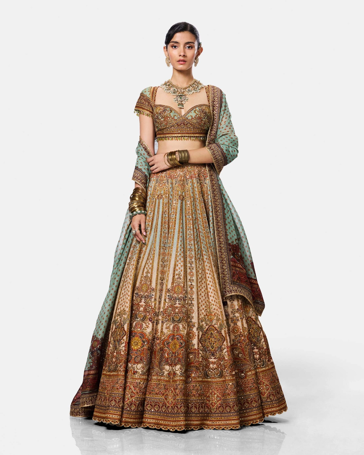Pistachio Garden Lehenga