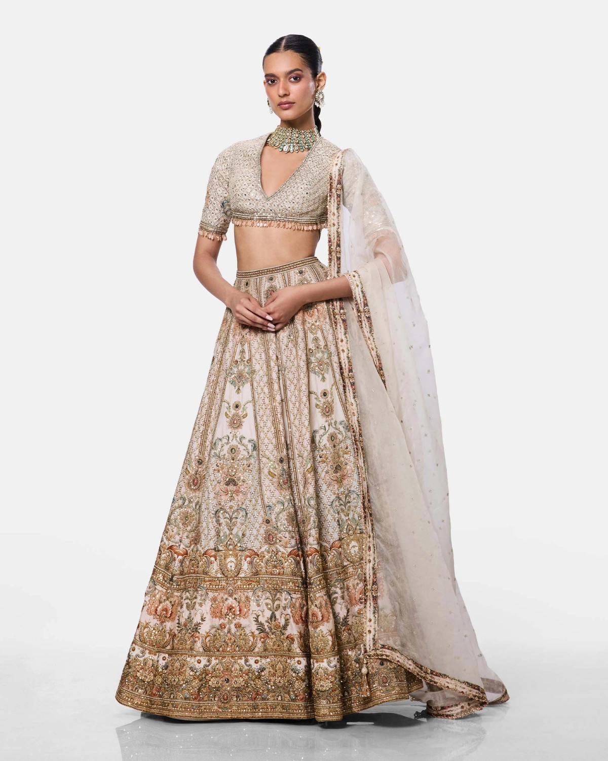 Celestial Ivory Lehenga