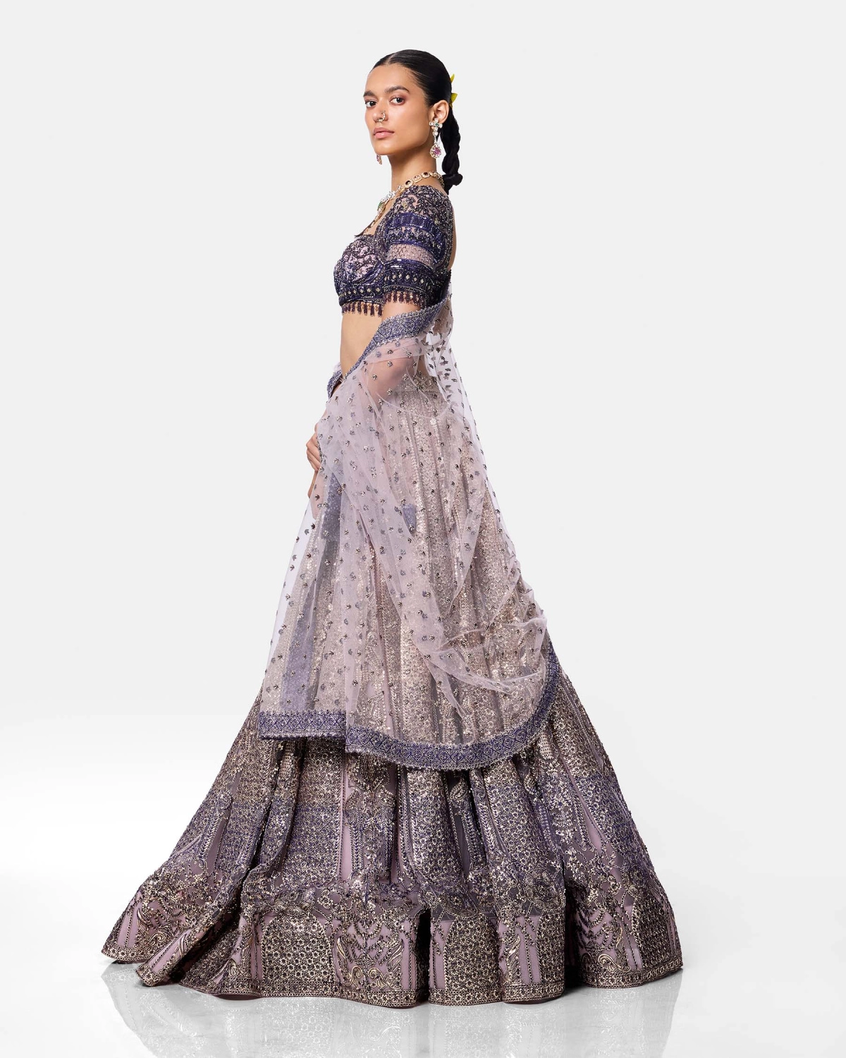 Celestial Lilac Lehenga