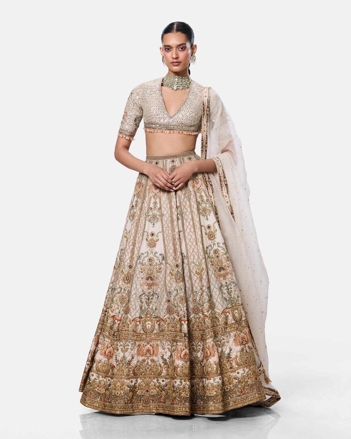 Celestial Ivory Lehenga