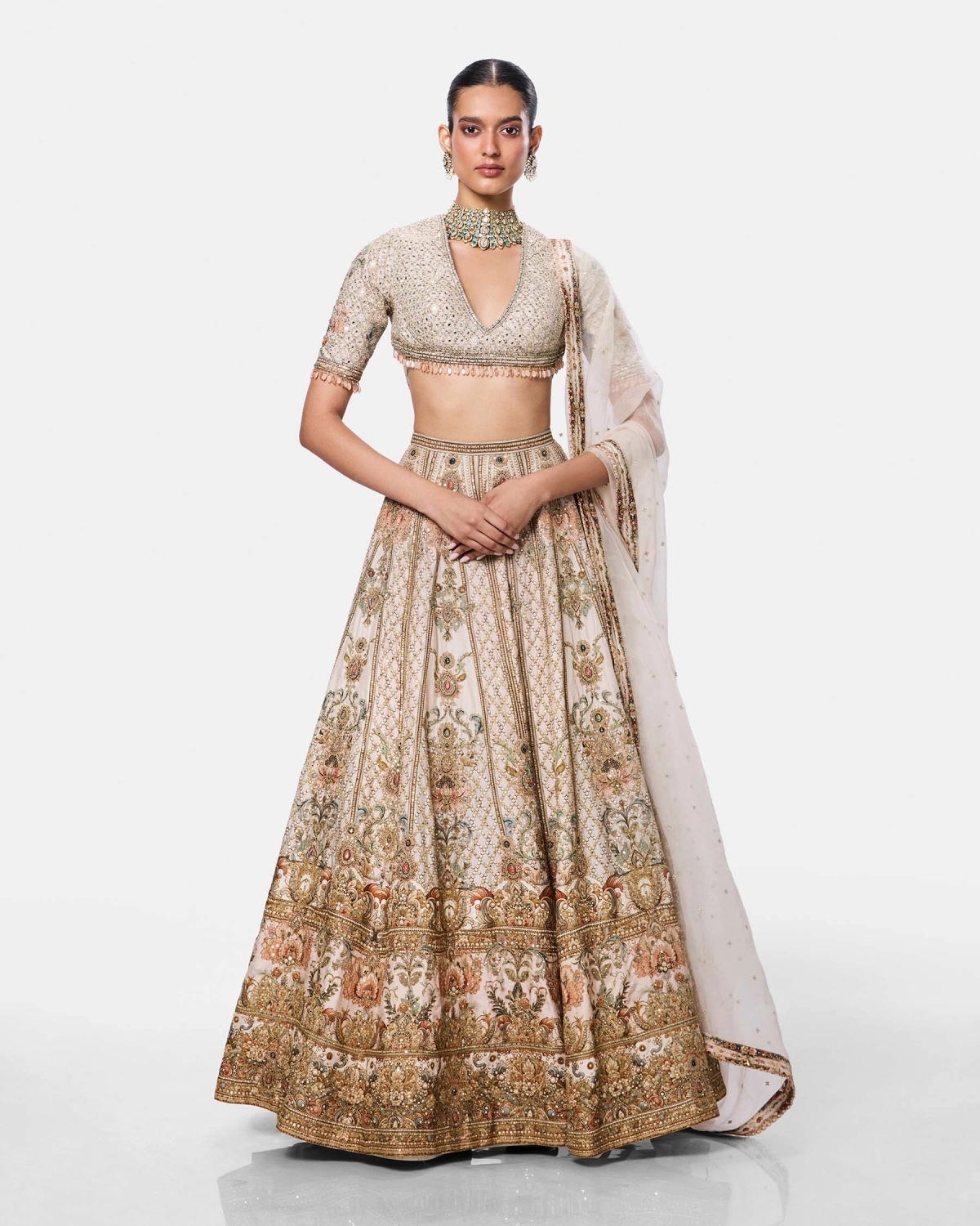 Celestial Ivory Lehenga