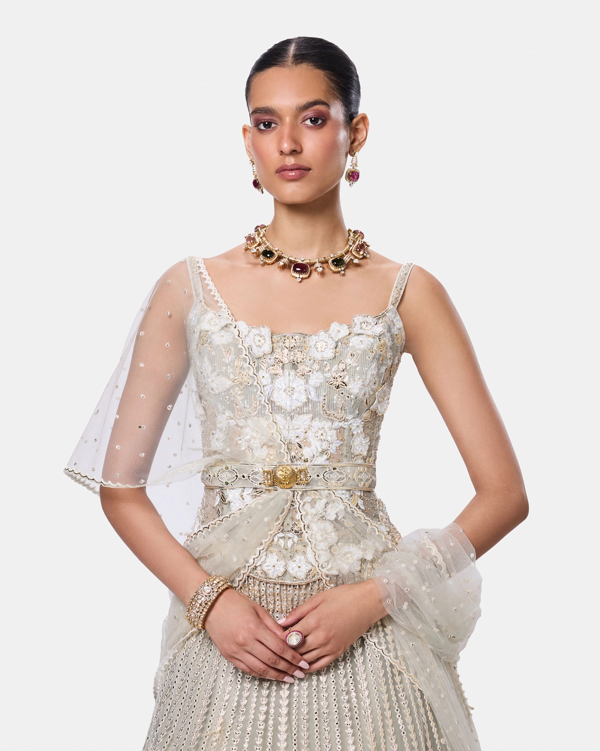 Champagne Étoile Lehenga