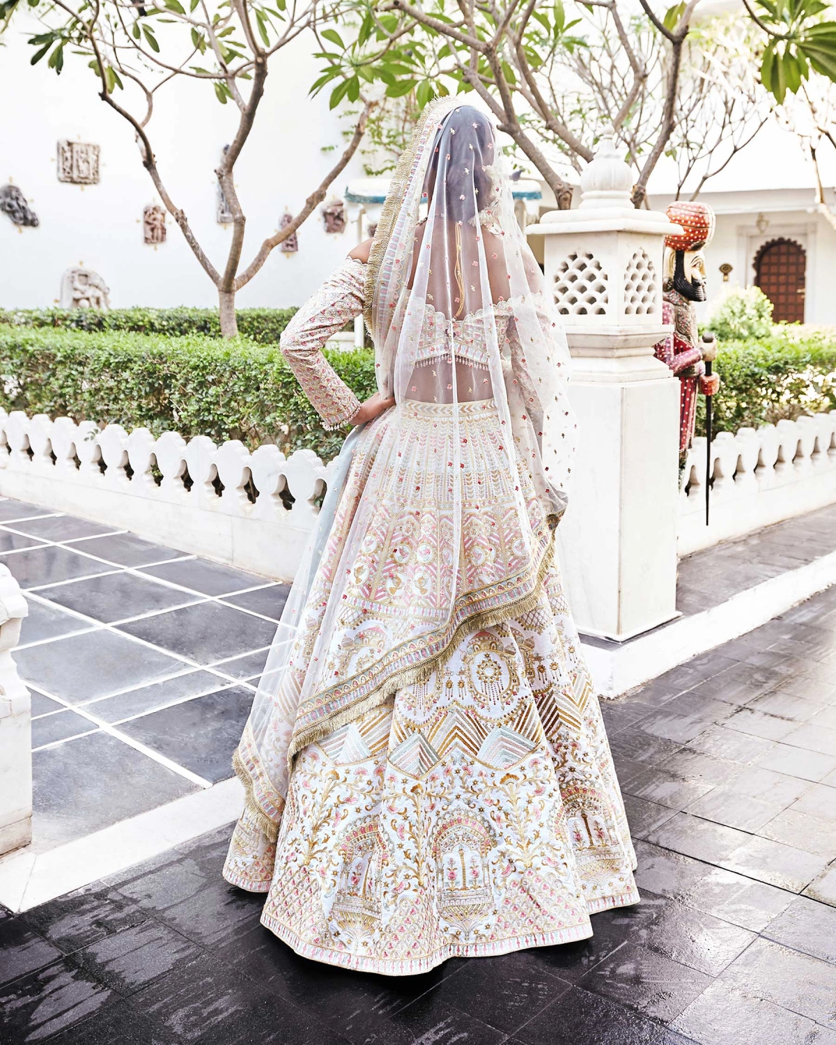 Eishaa Off-white Raw Silk Lehenga Set Embroidered With Multicolored Silk