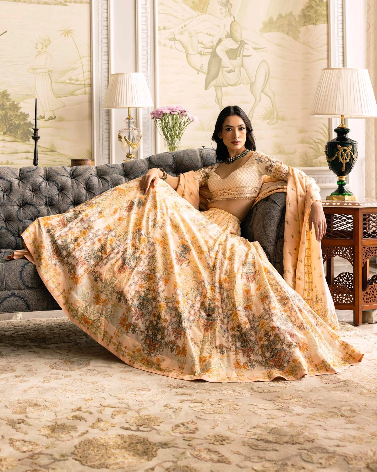 Iris Printed Lehenga Set