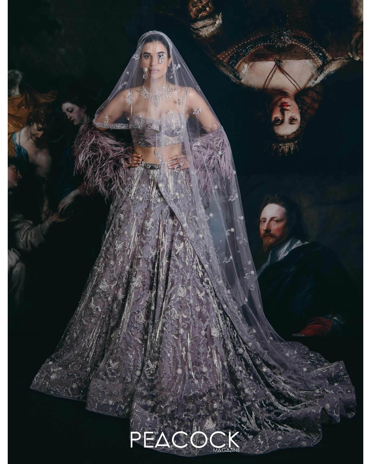 Icw Couture Grey Lehenga Set