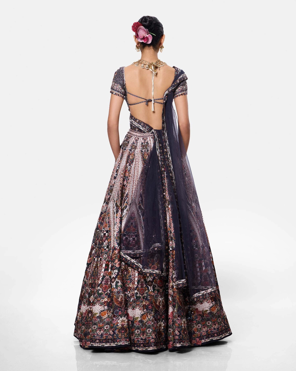 Ivory Mosaic Lehenga