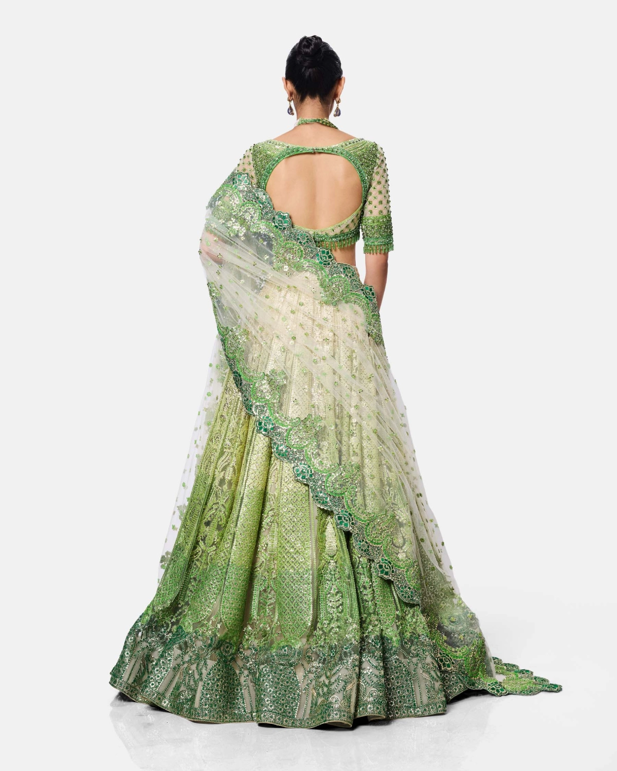 Lime Blossom Lehenga