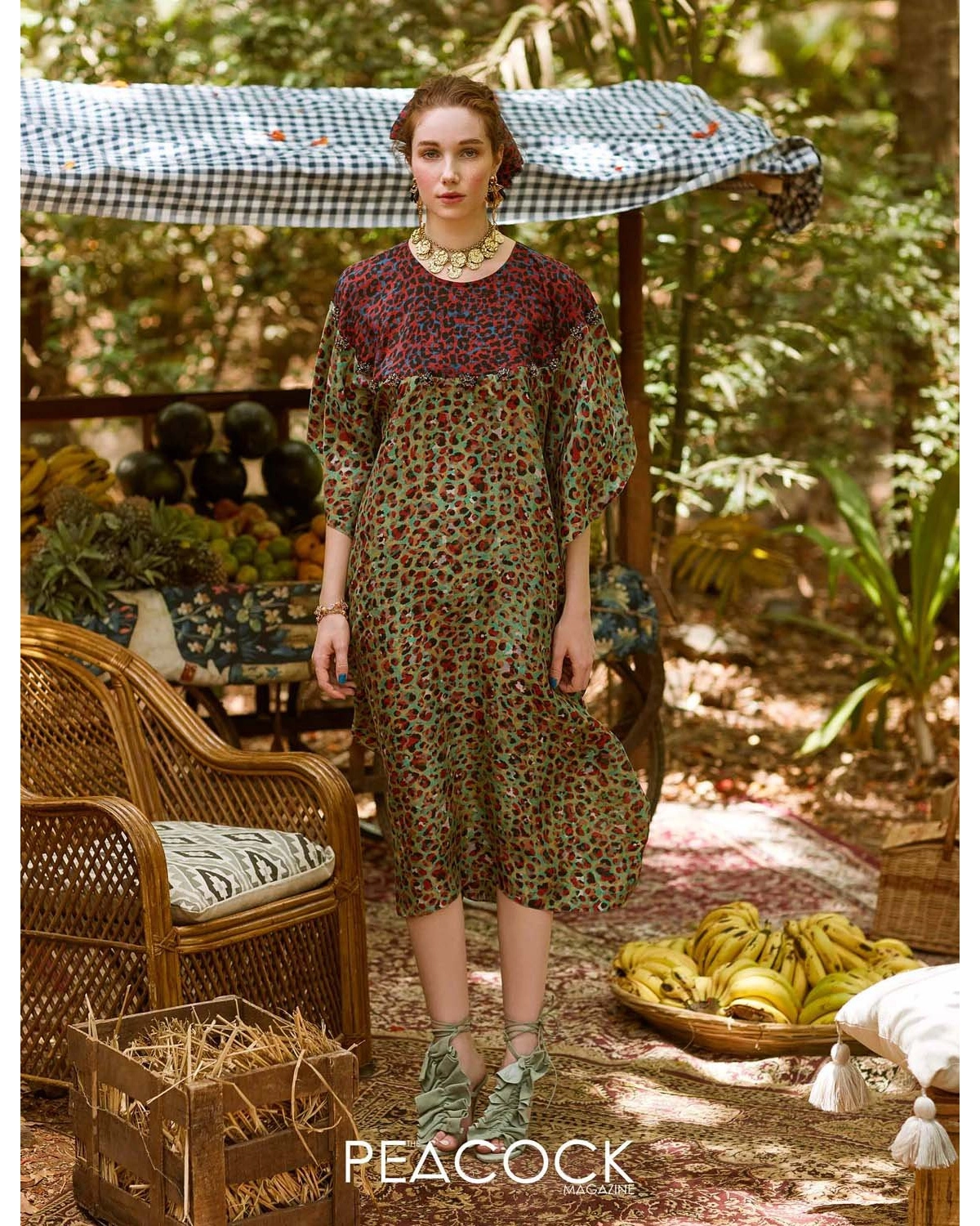 Tuscan Tour Green Kaftan