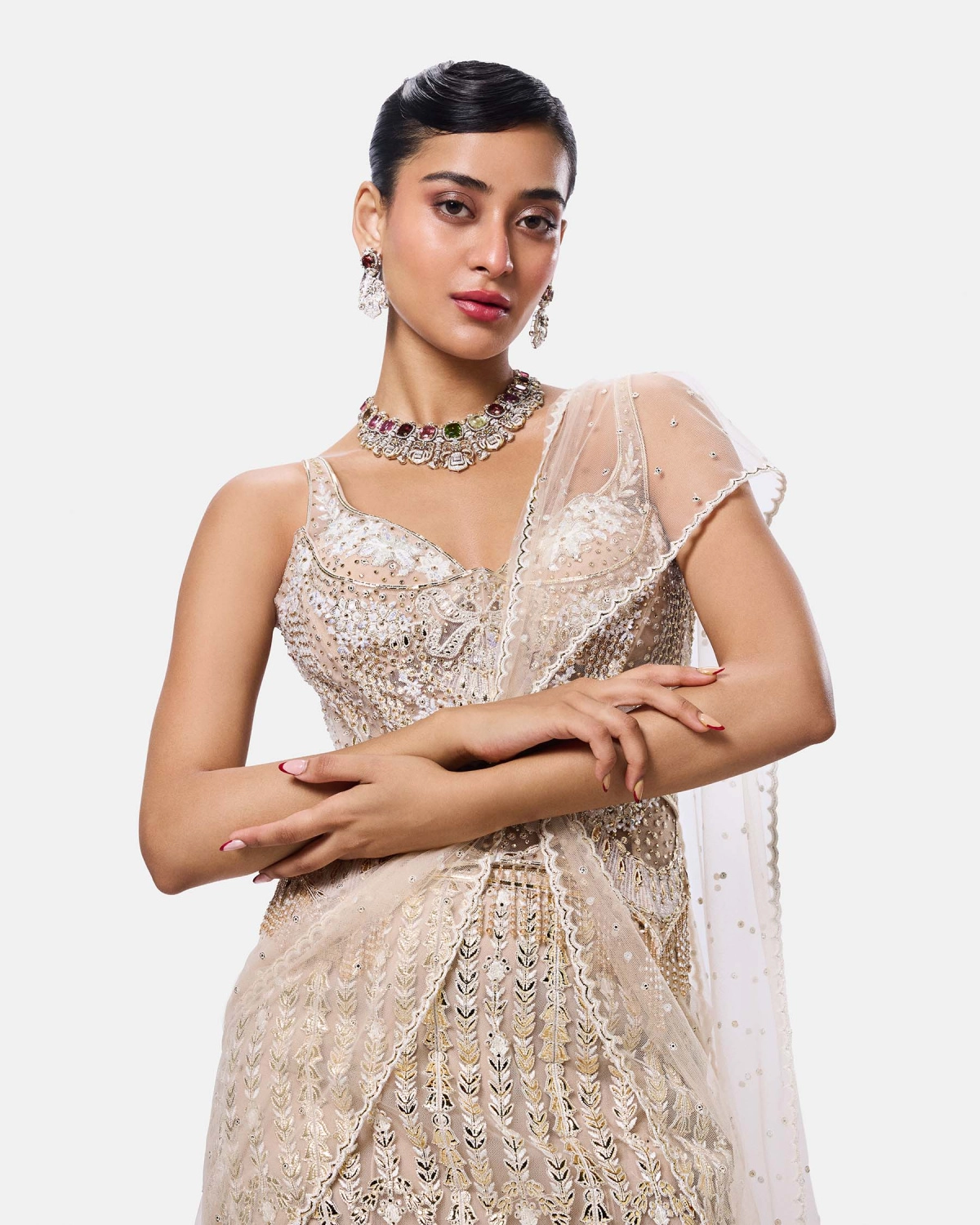 Lumière Gold Lehenga