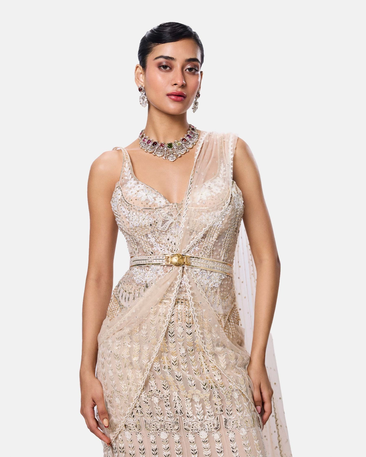 Lumière Gold Lehenga