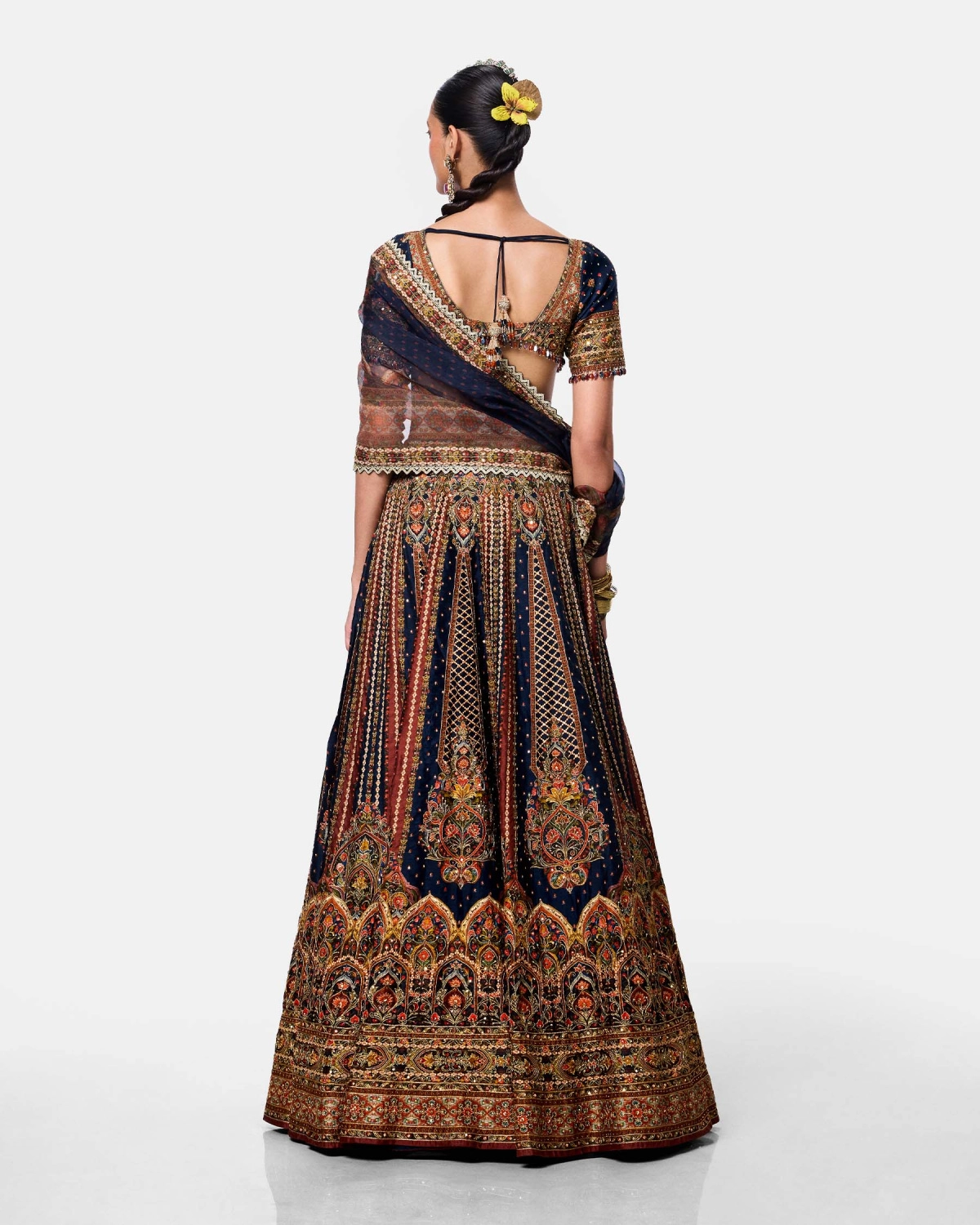 Midnight Mehr Lehenga