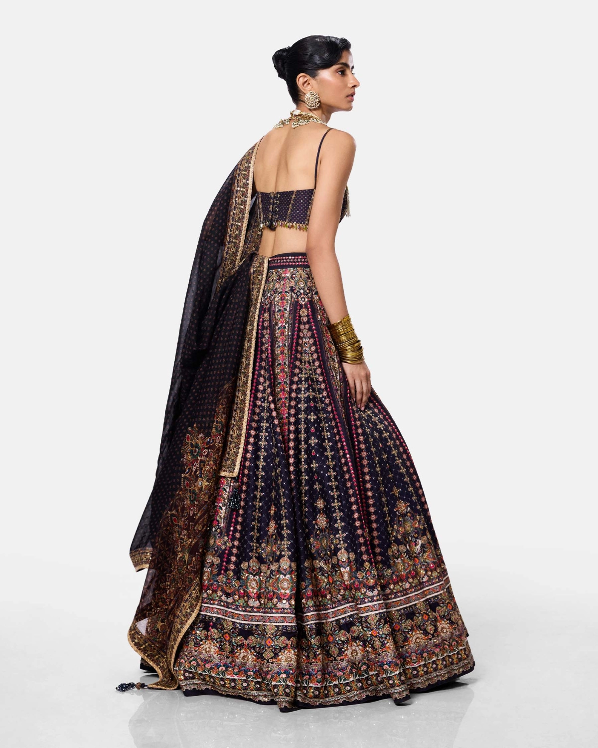 Midnight Plum Lehenga