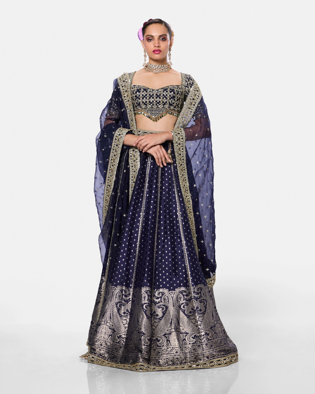 Midnight Onyx Lehenga