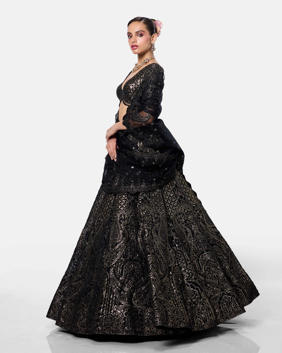 Midnight Palace Lehenga