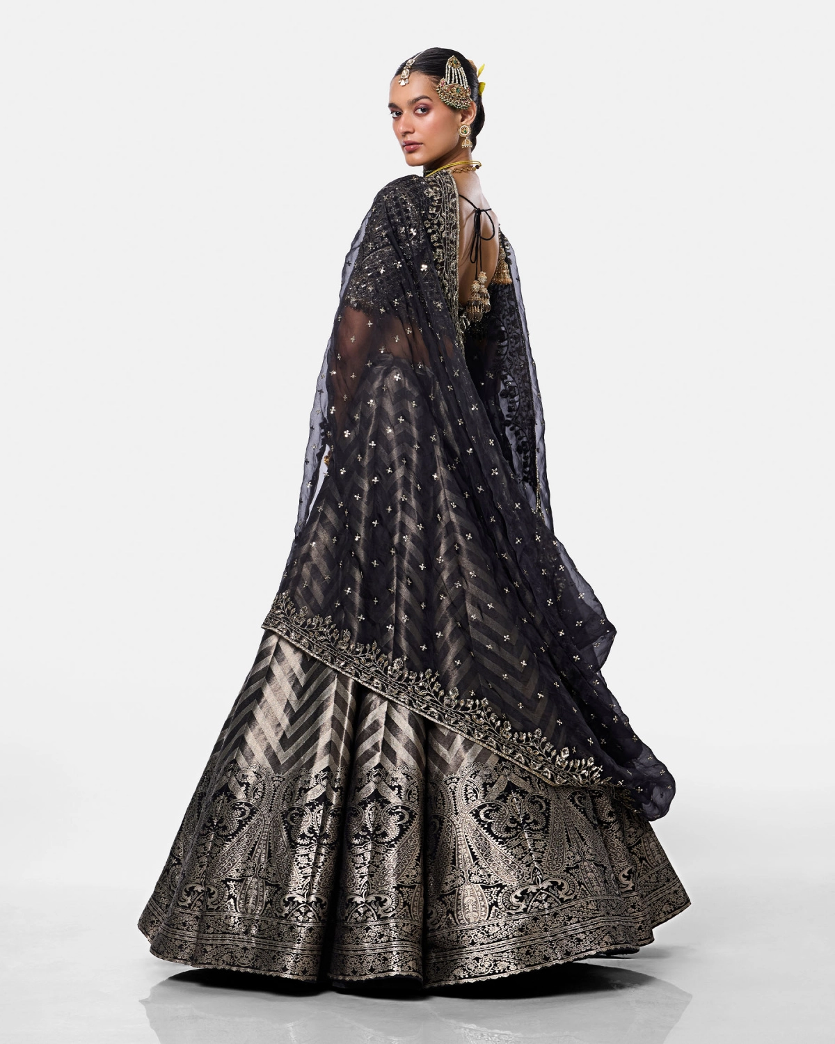  Moonlit Zari Lehenga