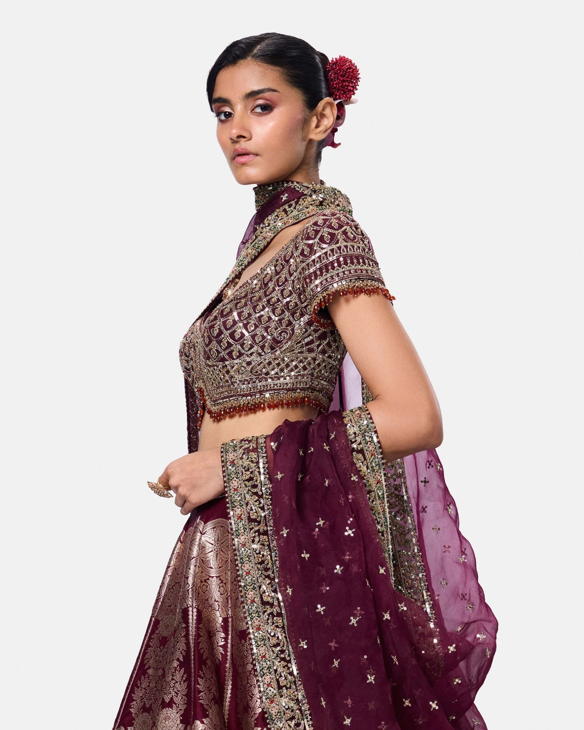 Mulberry Gold Lehenga