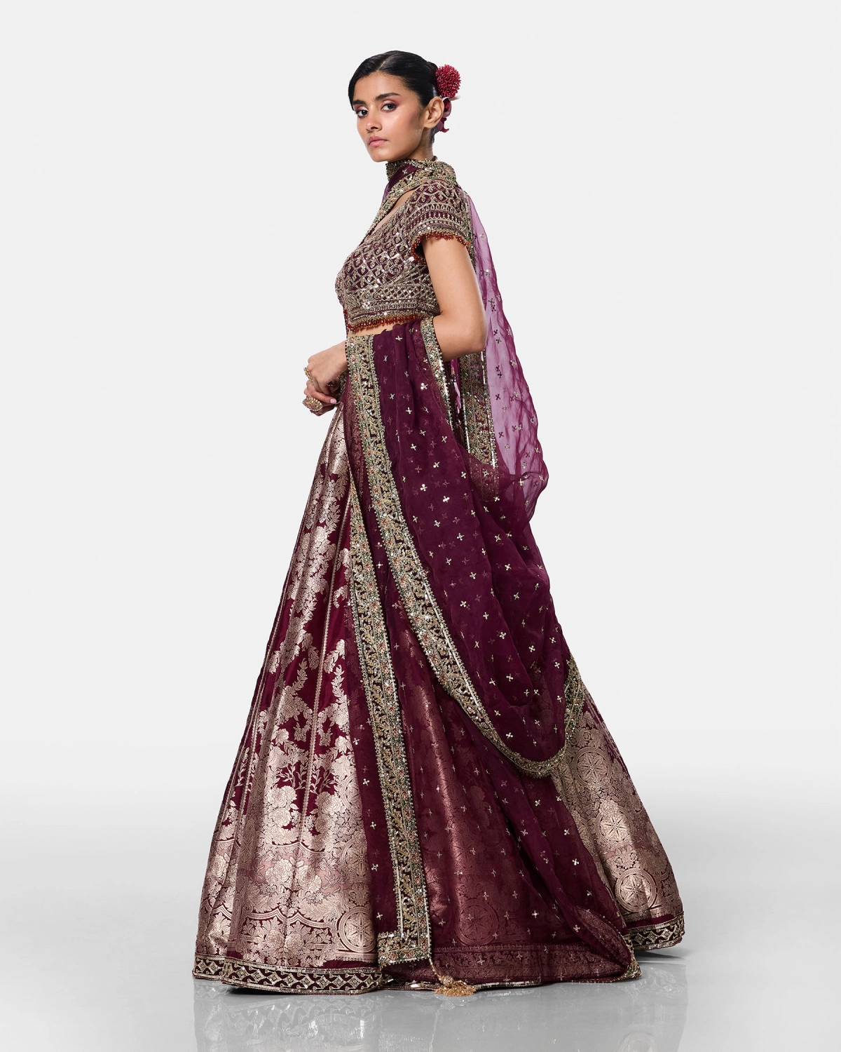 Mulberry Gold Lehenga