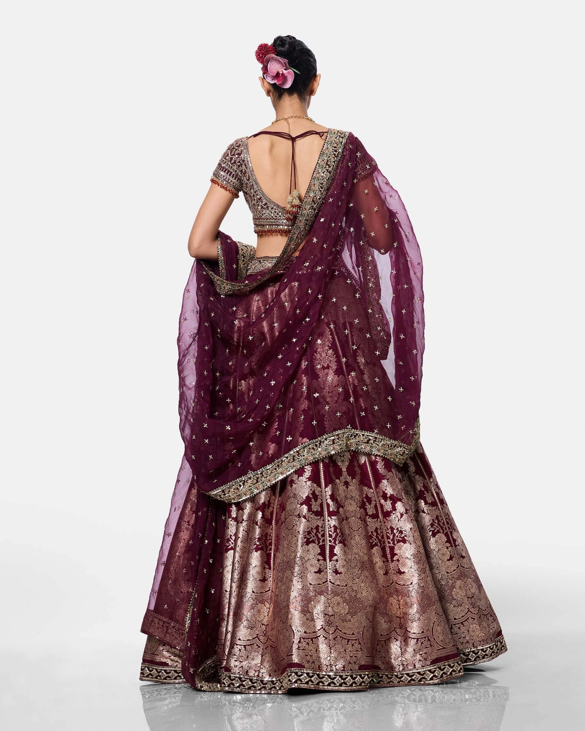 Mulberry Gold Lehenga