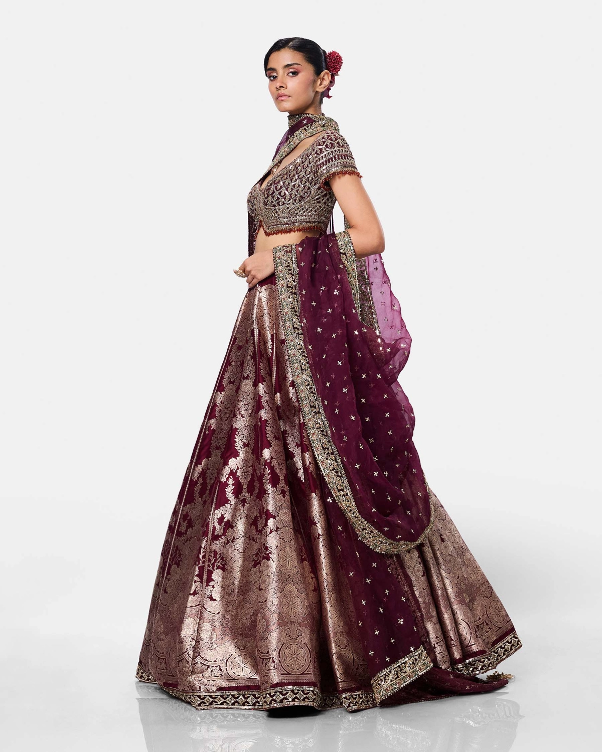Mulberry Gold Lehenga