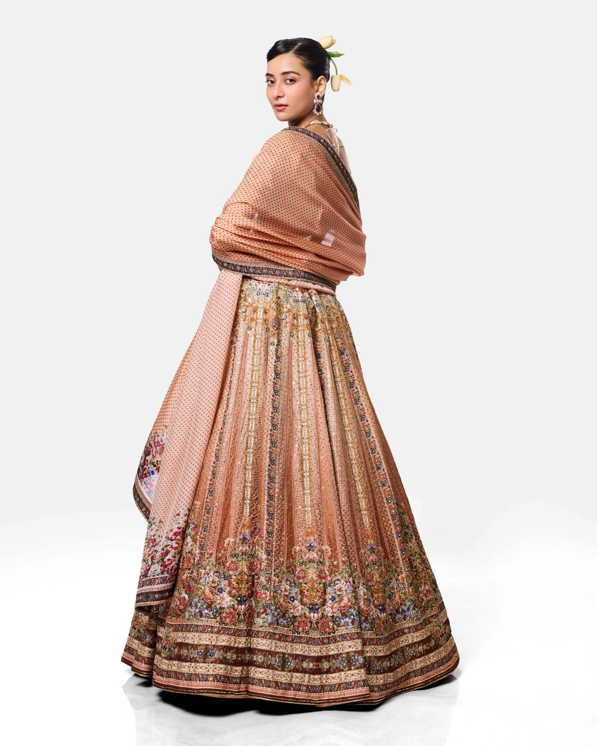 Peach Blossom Lehenga