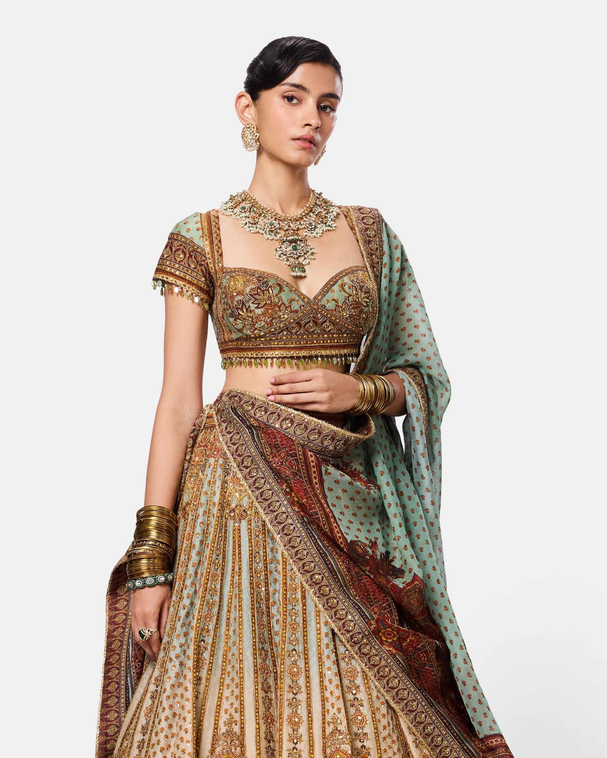 Pistachio Garden Lehenga
