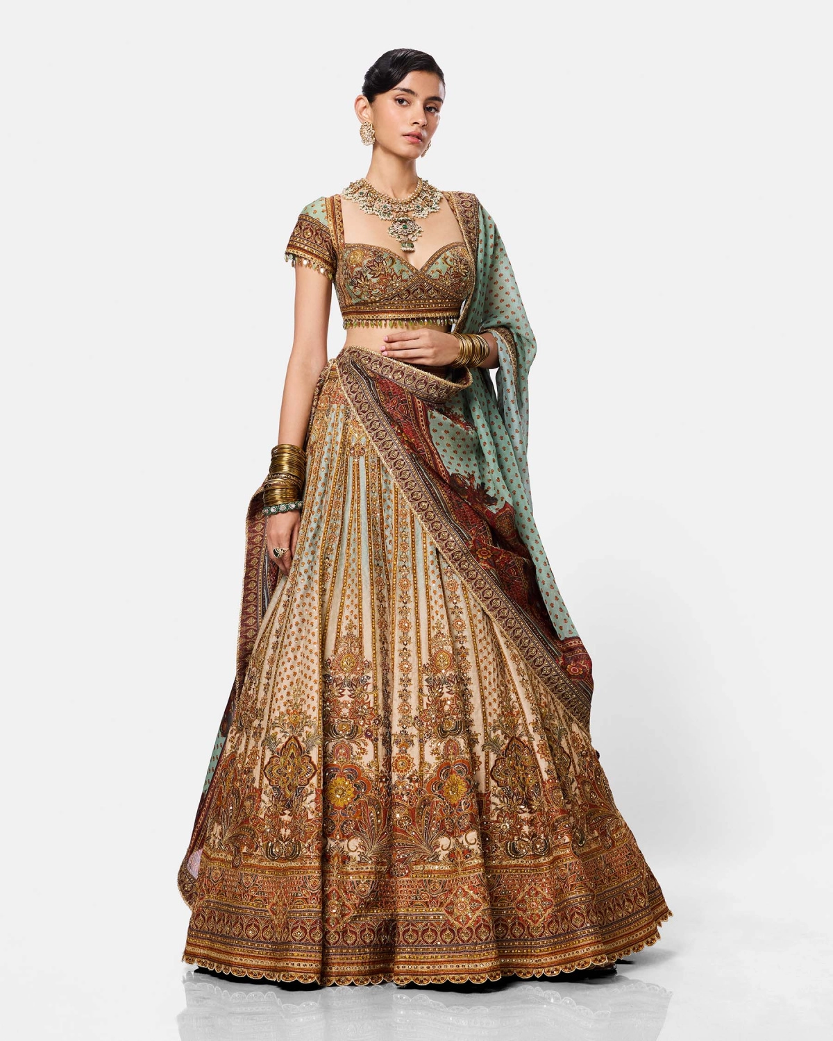 Pistachio Garden Lehenga