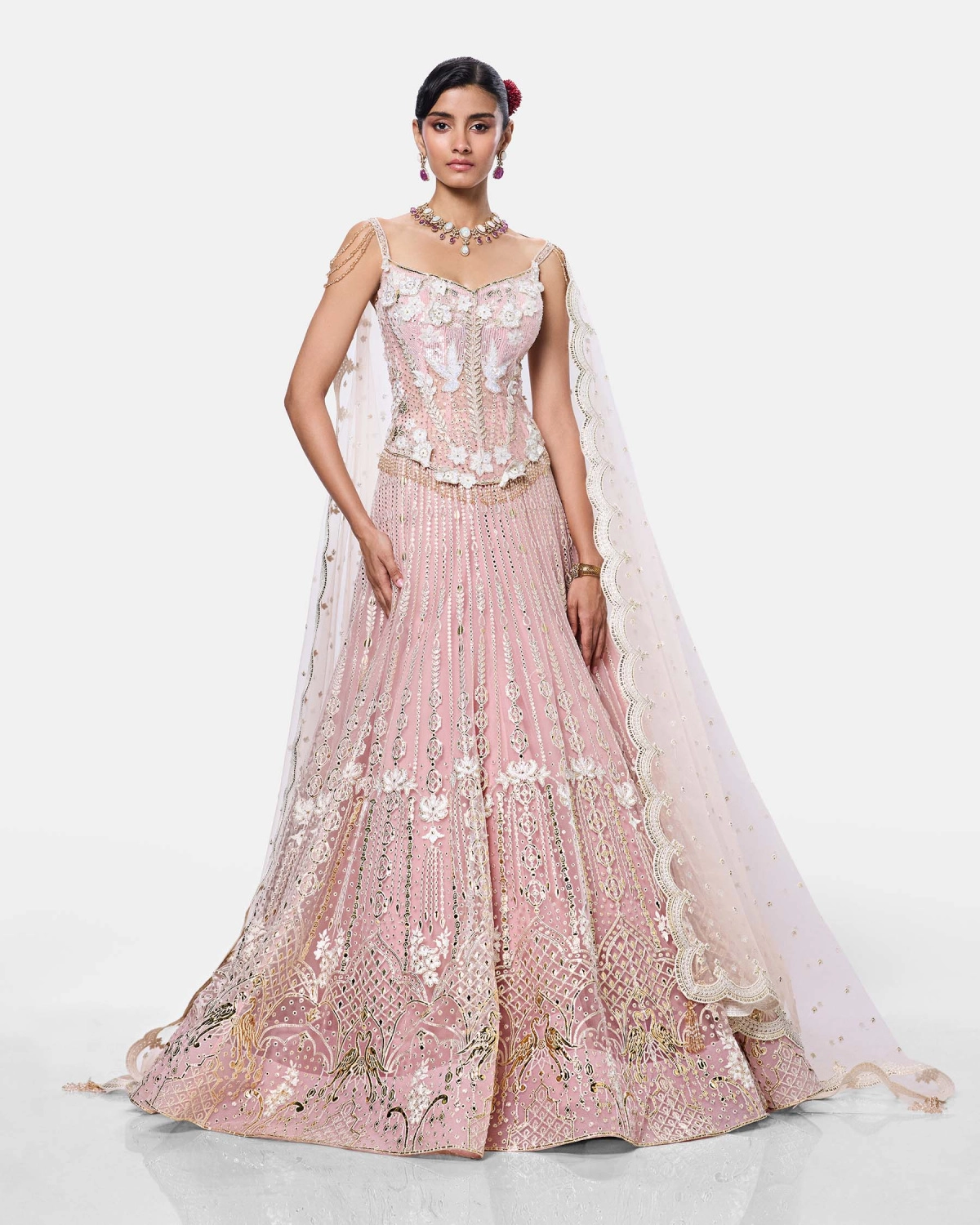 Rosé Éclat Lehenga